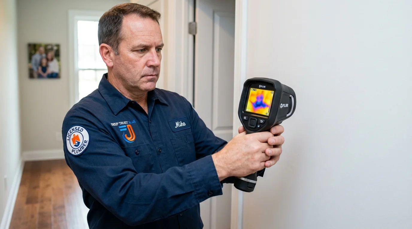 Thermal imaging leak detection by Johns Plumbing LLC in Millinocket